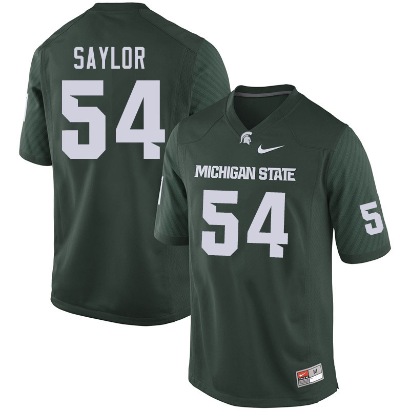 Men #54 Jack Saylor Michigan State Spartans College Football Jerseys Sale-Green